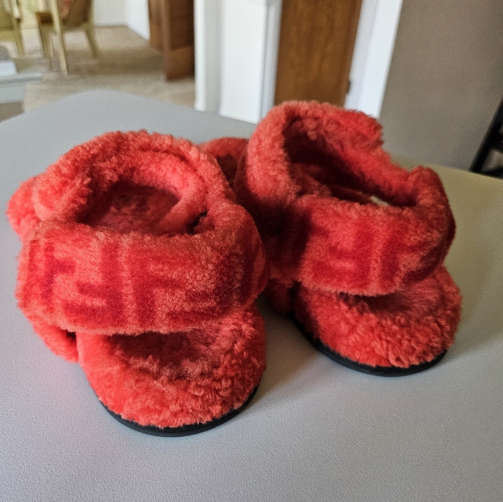 Fendi Shearling Sandals